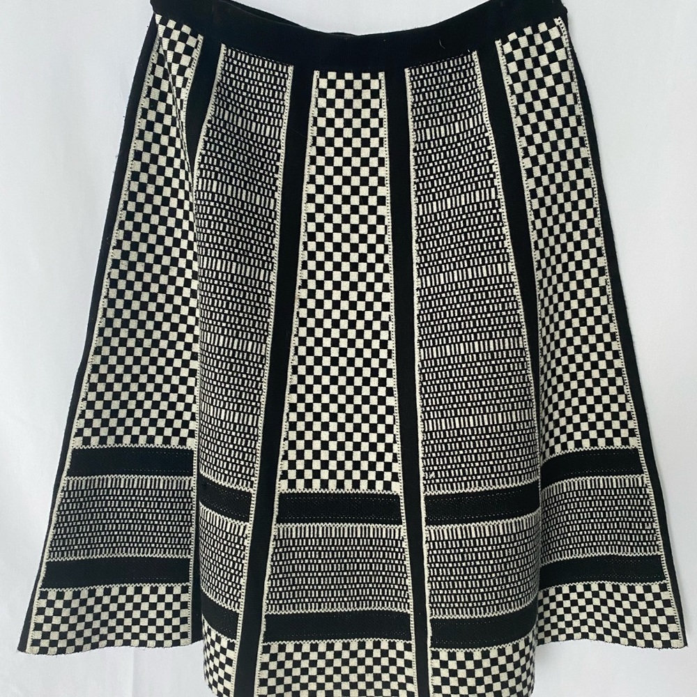 Black and white checker skirt